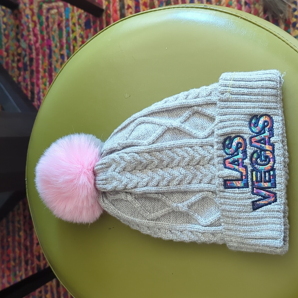 Las Vegas knitted beanie cap